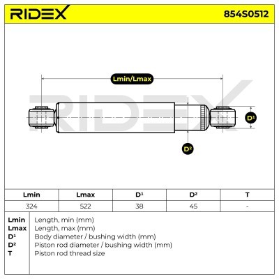 Amortyzator RIDEX 854S0512 854S0512 - foto 5