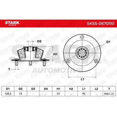 Mocowanie Amortyzatora Stark SKSS-0670110 SKSS-0670110 - foto 4