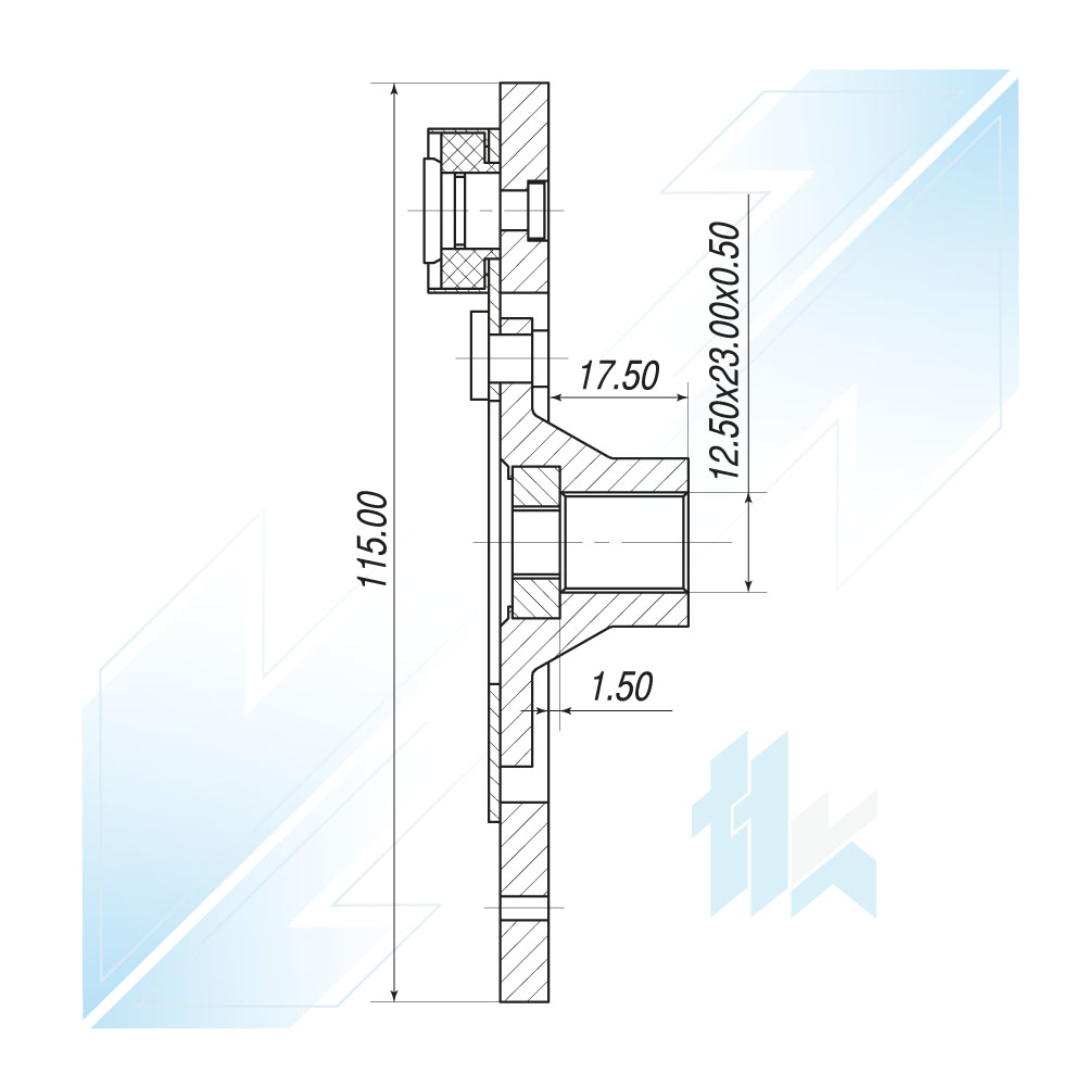Tarcza Sprzęgła Sprężarki VISTEON HCC VS-16 Ø115 NI 115VVS6000 - foto 3