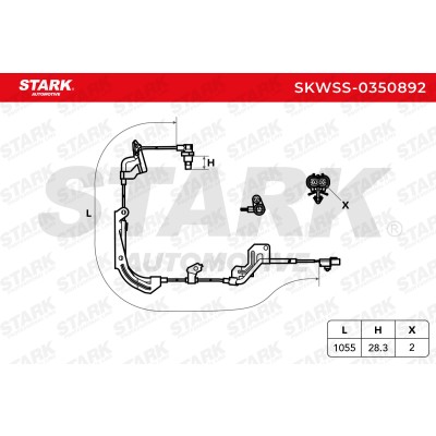 Czujnik ABS Stark SKWSS-0350892 SKWSS-0350892 - foto 6
