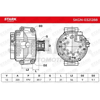 Alternator Stark SKGN-0321288 SKGN-0321288 - foto 5