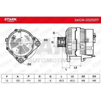 Alternator Stark SKGN-0321017 SKGN-0321017 - foto 7