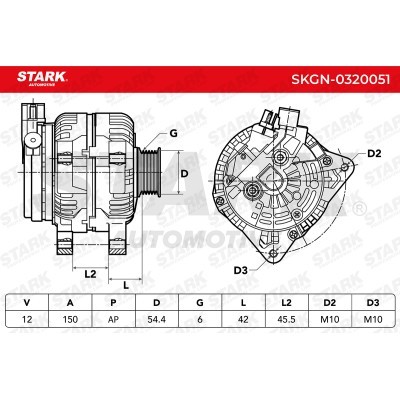 Alternator Stark SKGN-0320051 SKGN-0320051 - foto 5