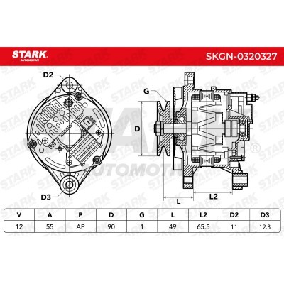 Alternator Stark SKGN-0320327 SKGN-0320327 - foto 7