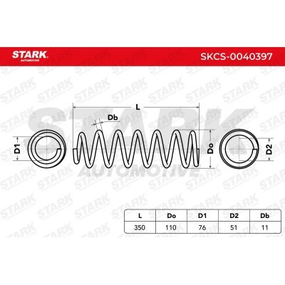 Sprężyna Zawieszenia Stark SKCS-0040397 SKCS-0040397 - foto 4