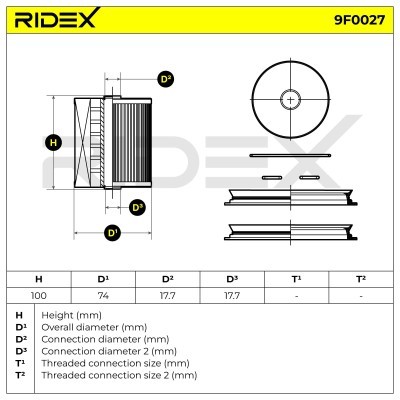 Filtr Paliwa RIDEX 9F0027 9F0027 - foto 4
