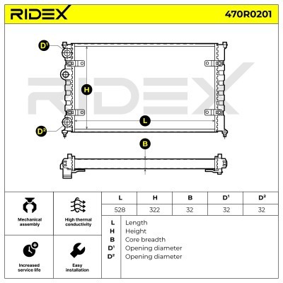 Chłodnica RIDEX 470R0201 470R0201 - foto 5