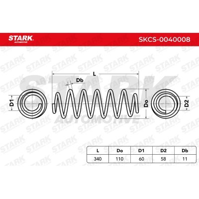 Sprężyna Zawieszenia Stark SKCS-0040008 SKCS-0040008 - foto 6