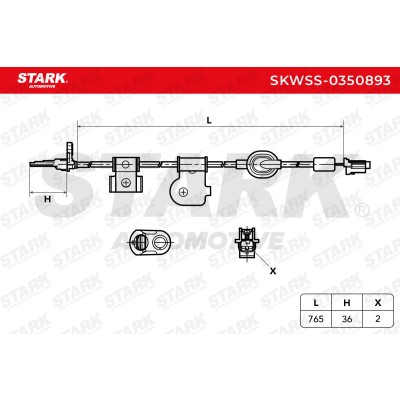 Czujnik ABS Stark SKWSS-0350893 SKWSS-0350893 - foto 6
