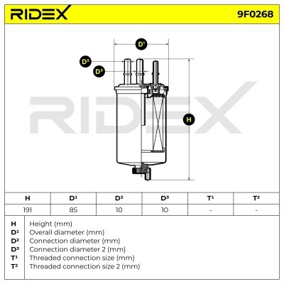Filtr Paliwa RIDEX 9F0268 9F0268 - foto 6