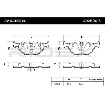 Klocki hamulcowe RIDEX 402B0013 402B0013 - foto 5