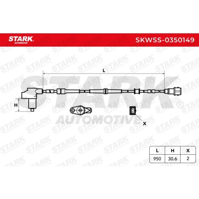 Czujnik ABS Stark SKWSS-0350149 SKWSS-0350149 - foto 5