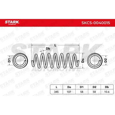 Sprężyna Zawieszenia Stark SKCS-0040015 SKCS-0040015 - foto 5
