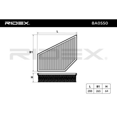 Filtr Powietrza RIDEX 8A0550 8A0550 - foto 6