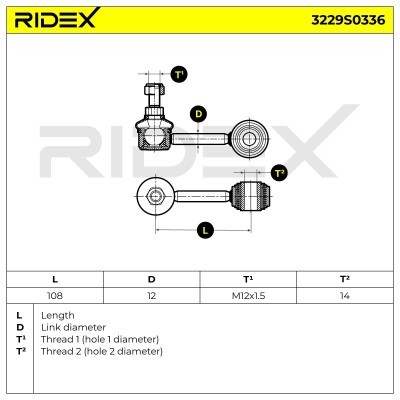 Łącznik Stabilizatora RIDEX 3229S0336 3229S0336 - foto 8