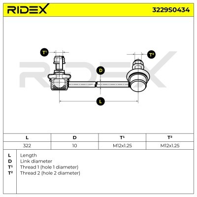 Łącznik Stabilizatora RIDEX 3229S0434 3229S0434 - foto 4