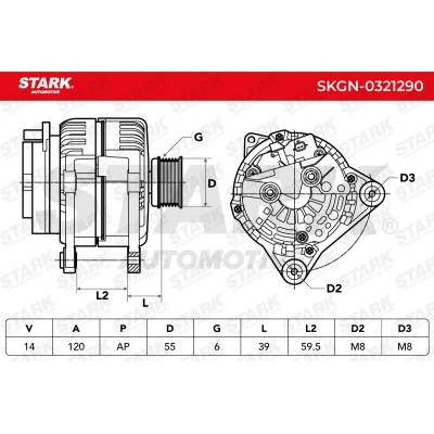 Alternator Stark SKGN-0321290 SKGN-0321290 - foto 5