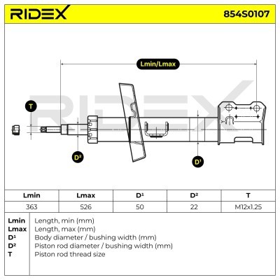 Amortyzator RIDEX 854S0107 854S0107 - foto 9