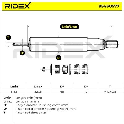 Amortyzator RIDEX 854S0577 854S0577 - foto 5