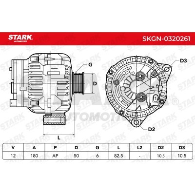 Alternator Stark SKGN-0320261 SKGN-0320261 - foto 5