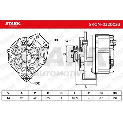 Alternator Stark SKGN-0320033 SKGN-0320033 - foto 7