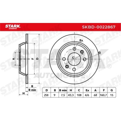 Tarcza hamulcowa Stark SKBD-0022867 SKBD-0022867 - foto 3
