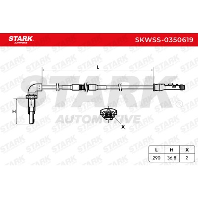 Czujnik ABS Stark SKWSS-0350619 SKWSS-0350619 - foto 6