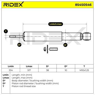 Amortyzator RIDEX 854S0546 854S0546 - foto 4