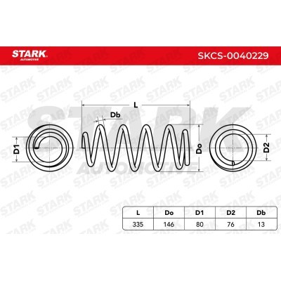 Sprężyna Zawieszenia Stark SKCS-0040229 SKCS-0040229 - foto 6