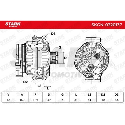Alternator Stark SKGN-0320137 SKGN-0320137 - foto 7