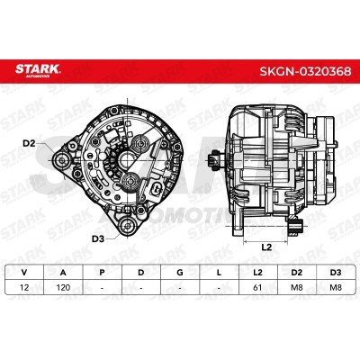 Alternator Stark SKGN-0320368 SKGN-0320368 - foto 5