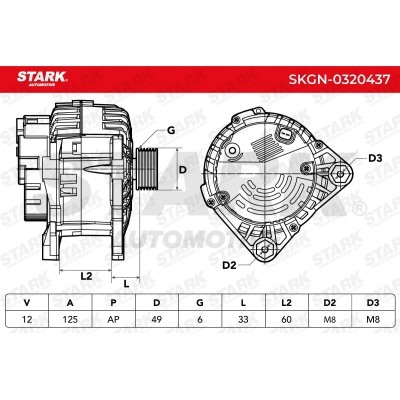 Alternator Stark SKGN-0320437 SKGN-0320437 - foto 7
