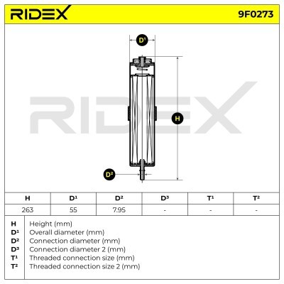 Filtr Paliwa RIDEX 9F0273 9F0273 - foto 5