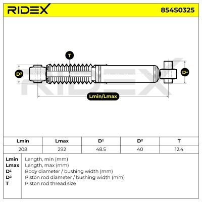 Amortyzator RIDEX 854S0325 854S0325 - foto 8