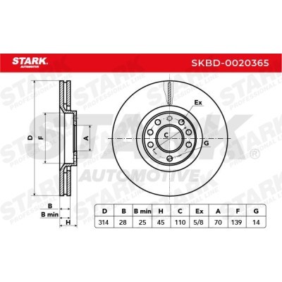 Tarcza hamulcowa Stark SKBD-0020365 SKBD-0020365 - foto 5