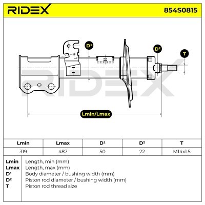 Amortyzator RIDEX 854S0815 854S0815 - foto 6