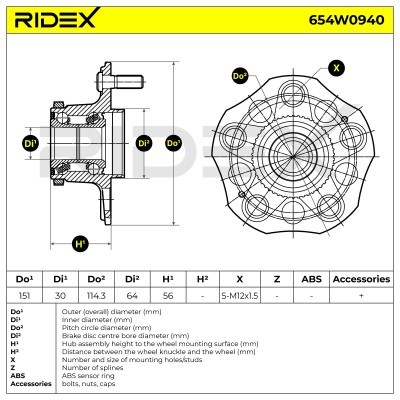Łożysko Koła RIDEX 654W0940 654W0940 - foto 6