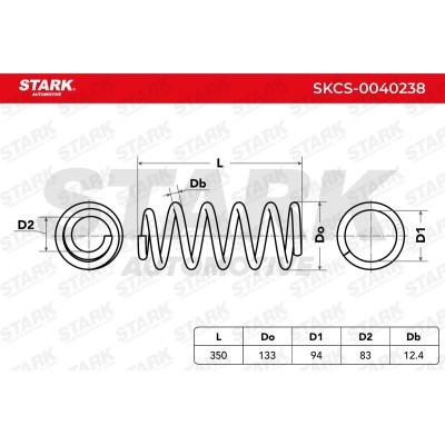 Sprężyna Zawieszenia Stark SKCS-0040238 SKCS-0040238 - foto 5
