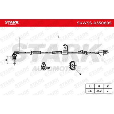Czujnik ABS Stark SKWSS-0350895 SKWSS-0350895 - foto 6