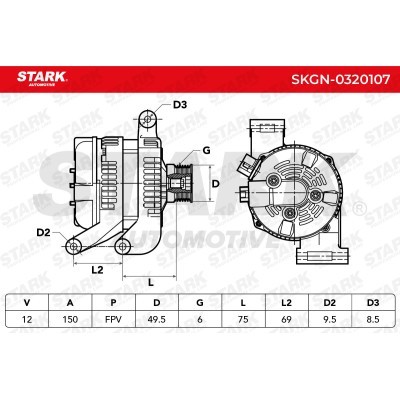 Alternator Stark SKGN-0320107 SKGN-0320107 - foto 7