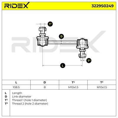 Łącznik Stabilizatora RIDEX 3229S0249 3229S0249 - foto 4