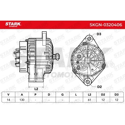 Alternator Stark SKGN-0320406 SKGN-0320406 - foto 5