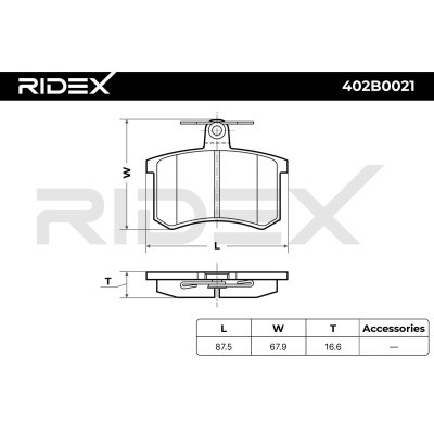 Klocki hamulcowe RIDEX 402B0021 402B0021 - foto 9