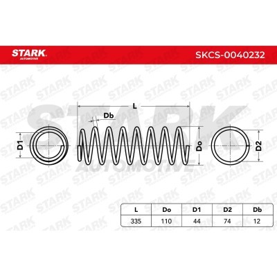 Sprężyna Zawieszenia Stark SKCS-0040232 SKCS-0040232 - foto 5