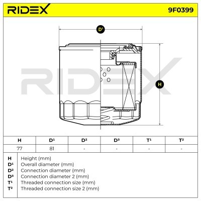 Filtr Paliwa RIDEX 9F0399 9F0399 - foto 7