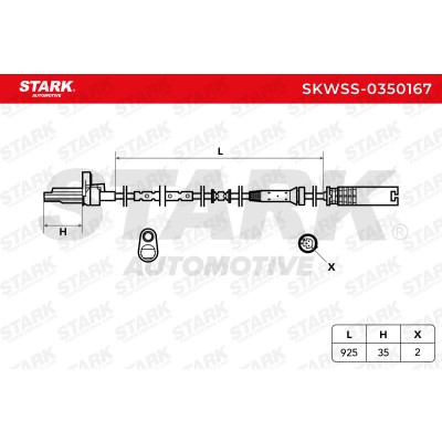 Czujnik ABS Stark SKWSS-0350167 SKWSS-0350167 - foto 5