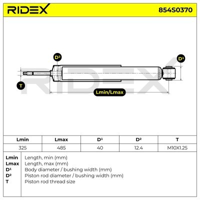 Amortyzator RIDEX 854S0370 854S0370 - foto 4
