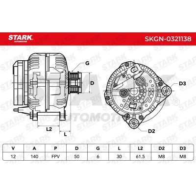 Alternator Stark SKGN-0321138 SKGN-0321138 - foto 5