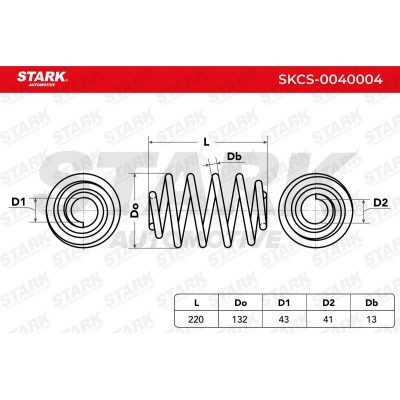 Sprężyna Zawieszenia Stark SKCS-0040004 SKCS-0040004 - foto 6
