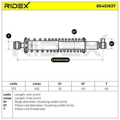 Amortyzator RIDEX 854S1637 854S1637 - foto 7